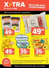Coop Extra reklamblad vecka 42 Sida 8: Nötfärs €49,90, Färskost €35,00