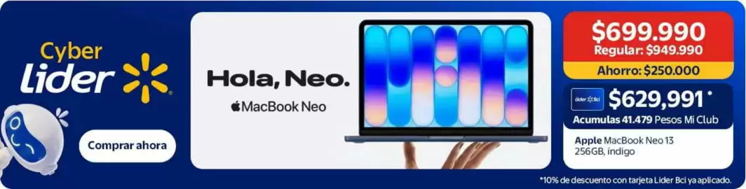 Catálogo Lider Página 1: Lider - hola, neo €699.990,00