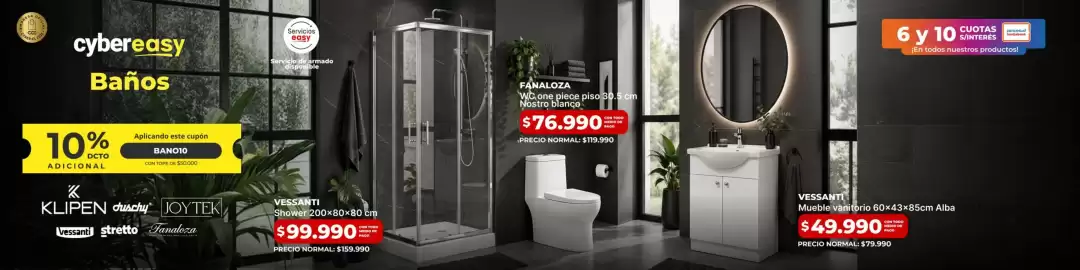 Catálogo Easy Página 8: Fanaloza - wc one piece piso 30.5 cm nostro blanco €76.990,00