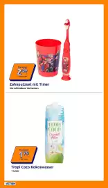 Action Flugblatt woche 41 Seite 16: Zahnputzset mit Timer €2,49, Tropi Coco Kokoswasser €1,79