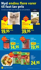 Lidl tilbudsavis uge 42 Side 2: Hattings Surdejsboller €19,95, Dulano Chorizo i skiver €14,95