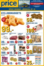 Price Lagerbutikk kundeavis Side 1: SaritaS Naanbrød €20,00, Ytrefilet €299,00