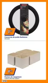 Catalogue Action semaine 41 page 15: Redstone Couvercle de poêle €3,97, Paniers de rangement €4,99