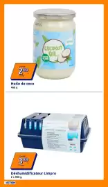Catalogue Action semaine 41 page 24: COCO ISLAND Huile de coco €2,69, Limpro Déshumidificateur €3,89