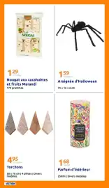 Catalogue Action semaine 41 page 29: Marandi Nougat €1,29, Araignée d'Halloween €1,59