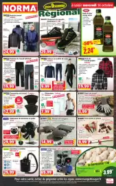 Catalogue Norma semaine 42 page 1: Gude Ventilateur de cheminée ou poêle €29,99, TOPTEX Veste de travail polaire homme €19,99