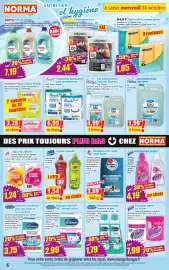 Catalogue Norma semaine 42 page 6: Dr. Beckmann Nettoyant intensif WC mousse active €2,99, Vanish Gel détachant textile €4,19