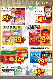 Matvärlden Tensta reklamblad vecka 41 Sida 8: KETCHUP €24,95, MASKINDISKTABLETTER €79,95