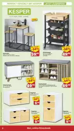 Famila Nord West Prospekt Seite 2: KESPER Küchenbar €59,99, KESPER Küchenwagen €49,99