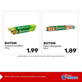 Volantino Iper Tosano settimana 41 Pagina 4: Buitoni Pizza rettangolare €1,89, Buitoni Focaccia la soffice €1,99