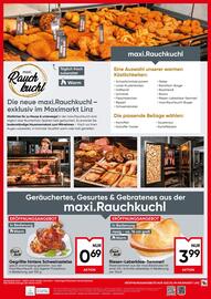 Maximarkt Flugblatt woche 41 Seite 8: Riesen-Leberkäse-Semmerl €3,99, Gegrillte hintere Schweinsstelze maxi.Rauchkuchl €0,69