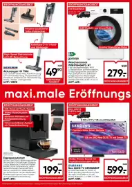 Maximarkt Flugblatt woche 41 Seite 4: Samsung Neo QLED TV UE55QN83F €599,00, Waschautomat WNHP164SAPS/AT €279,00