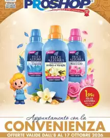 Volantino Proshop Pagina 1: Felce Azzurra ammorbidente €1,99