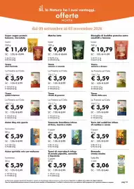 Volantino NaturaSì Pagina 16: Matcha latte Iswari €9,89, Tisana rituale di purezza La Finestra sul Cielo €3,59