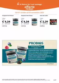 Volantino NaturaSì Pagina 20: Composta frutti di bosco Probios €4,24, Keto mini cookie Probios €3,39
