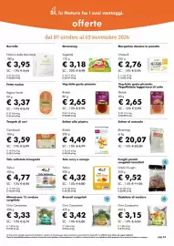 Volantino NaturaSì Pagina 34: Funghi porcini congelati lamellati Urbani Funghi €9,52, Seitan al naturale Bioenergy €20,07