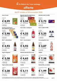 Volantino NaturaSì Pagina 44: Succo di mela NaturaSi €8,99, Hojicha La Finestra sul Cielo €5,11