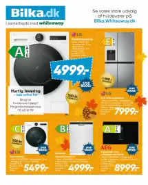 Bilka tilbudsavis uge 41 Side 26: AEG Kogeplade med indbygget emhætte €8.999,00, Siemens Opvaskemaskine €4.999,00