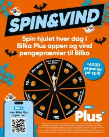 Bilka tilbudsavis uge 41 Side 6: SPIN&VIND Spin hjulet hver dag i Bilka Plus appen og vind pengepræmier til Bilka Øv! Nitte
