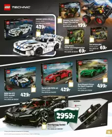 Bilka tilbudsavis Side 15: LEGO Ferrari 488 PISTA-bil €429,00, Lego Technic Grøn Bugatti Chiron Pur Sport-hyperbil €499,00