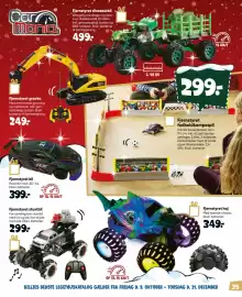 Bilka tilbudsavis Side 35: Fjernstyret stuntbil €299,00, Fjernstyret haj €349,00