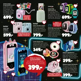 Fætter BR tilbudsavis Side 126: Creator instant farveprintende kamera €699,00, MiniLens kamera og børnetelefon €399,00