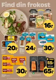 Netto tilbudsavis uge 41 Side 10: Bådsmand rejer, laks €30,00, Tulip bacon €30,00