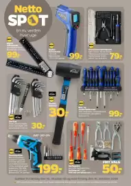 Netto tilbudsavis uge 41 Side 25: Spot bits- og skruetrækkersæt €99,00, Fiver Hæftepistol €50,00