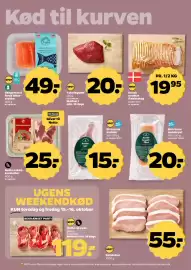 Netto tilbudsavis uge 41 Side 6: Spot Tykstegsbøf €20,00, Skagenfood fersk lakse-stykke €49,00