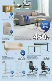 JYSK Flugblatt Seite 4: Sofa GLOSTRUP €200,00, Höhenverstellbarer Schreibtisch LUNDTOFT €150,00