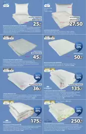 JYSK Flugblatt Seite 8: Bettdecken- und Kopfkissen-Set KVITEGGA €25,00, Thermo-Bettdecke TUA €36,00