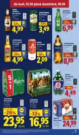 Catalog Lidl săptămâna 42 Pagină 19: Timișoreana Bere blondă €8,89, Heineken Bere blondă €6,99