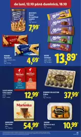 Catalog Lidl săptămâna 42 Pagină 23: Ferrero Collection Praline €37,99, Roshen Napolitană €4,69