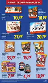 Catalog Lidl săptămâna 42 Pagină 25: Kinder Figurine din ciocolată și biscuiți €15,99, Kinder Country €27,99