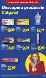 Catalog Lidl săptămâna 42 Pagină 27: Colgate gentle clean sensitive €15,99, Colgate Plax Apă de gură €18,19
