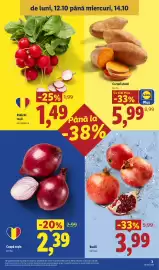 Catalog Lidl săptămâna 42 Pagină 3: Lidl cartofi dulci €5,99, Rodii €3,99