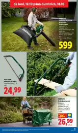 Catalog Lidl săptămâna 42 Pagină 41: Parkside fierăstrău de mână €24,99, Parkside prelată universală €26,99