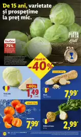 Catalog Lidl săptămâna 42 Pagină 54: Mandarine €7,99, Varză albă €1,49