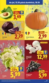 Catalog Lidl săptămâna 42 Pagină 55: Lidl Ciuperci grill Champignon albe €12,99, Struguri negri cu sâmburi €5,99