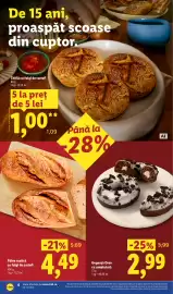 Catalog Lidl săptămâna 42 Pagină 6: Pâine rustică cu fulgi de cartofi €4,49, Gogoasă Oreo cu umplutură €2,99