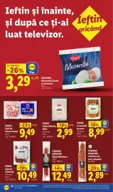Catalog Lidl săptămâna 42 Pagină 62: Pikok salam victoria, feliat €2,99, Cămara Noastră Salam Bănățean €12,49