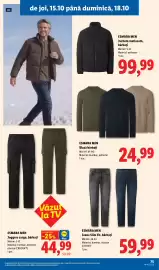 Catalog Lidl săptămâna 42 Pagină 75: Esmara men bluză bărbați €24,99, Esmara men jeans slim fit, bărbați €59,99