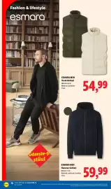 Catalog Lidl săptămâna 42 Pagină 76: Esmara men vestă bărbați €54,99, Esmara men hanorac bărbați €59,99