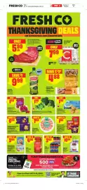 FreshCo flyer week 41 Page 1: Broccoli Crowns Sprouts €1,99, Compliments yellow potatoes €1,99