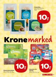 Kvickly tilbudsavis Side 3: Danonino eller Actimel €10,00, Kleenex lommeletter €10,00