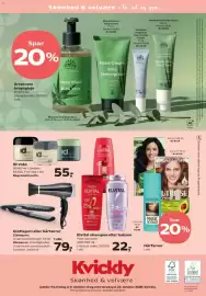 Kvickly tilbudsavis Side 8: Glattejern eller hårtørrer €79,00, Elvital shampoo eller balsam €22,00