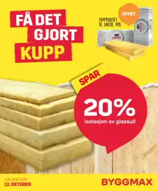 Byggmax kundeavis uke 41 Side 1: Isolasjon av glassull