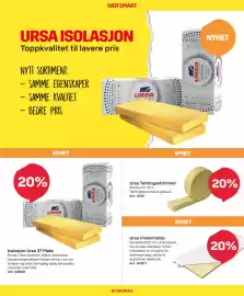 Byggmax kundeavis uke 41 Side 2: Isolasjon Ursa 37 Plate, Ursa Tetningsstrimmel