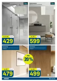 Maxbo kundeavis Side 12: Fibo Baderomspanel €429,00, Smartpanel veggpanel rondane trefiber eik lakkert silkematt klar €499,00