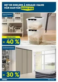 Maxbo kundeavis Side 15: Smartstore oppbevaringsbokser, FlexiSlide garderobeskap